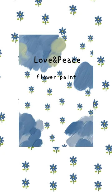 [LINE着せ替え] 油絵アート【flower paint 49】の画像1