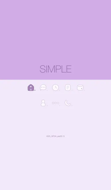 [LINE着せ替え] O22_24_パープル2-3の画像1