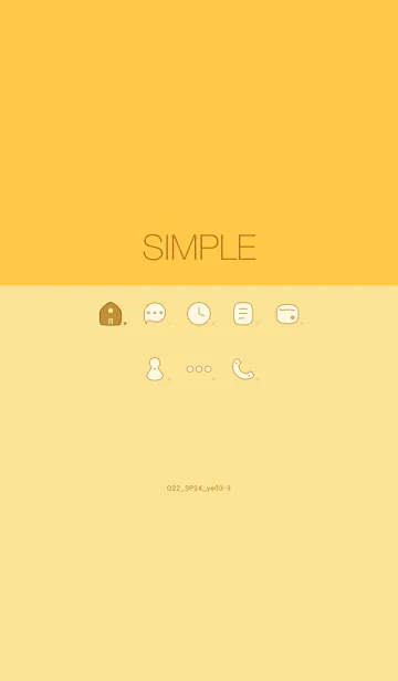 [LINE着せ替え] O22_24_イエロー3-3の画像1