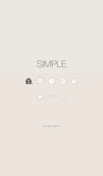 [LINE着せ替え] b22_25_ベージュ1-3の画像1