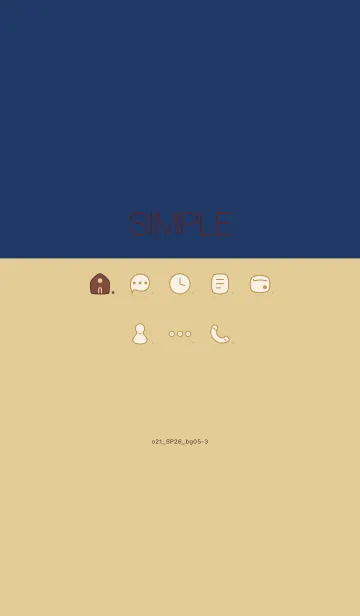 [LINE着せ替え] o21_26_ベージュ5-9の画像1