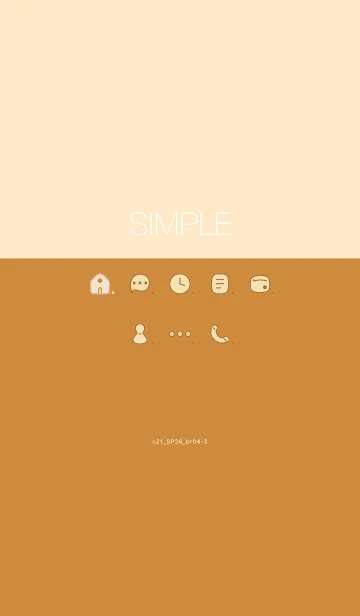 [LINE着せ替え] o21_26_ブラウン4-9の画像1