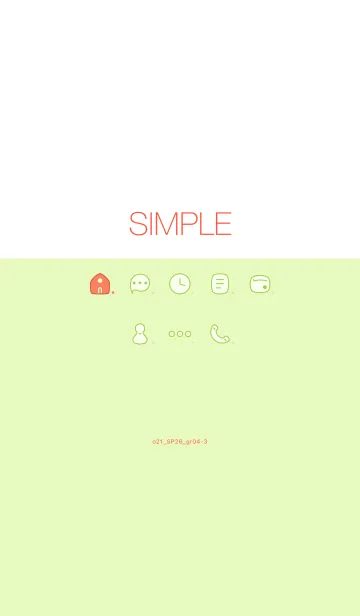 [LINE着せ替え] o21_26_グリーン4-9の画像1