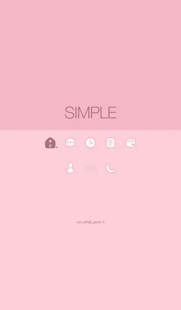 [LINE着せ替え] o21_26_ピンク5-9の画像1