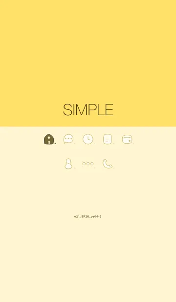 [LINE着せ替え] o21_26_イエロー4-9の画像1