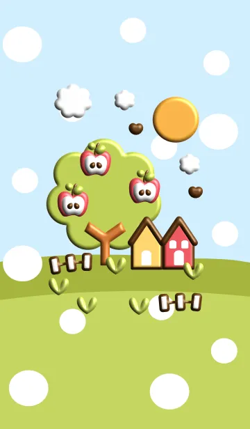 [LINE着せ替え] Big apple tree 3Dの画像1
