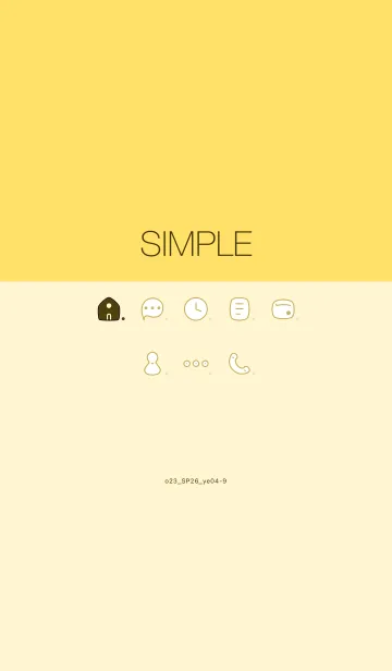 [LINE着せ替え] o23_26_イエロー4-3の画像1