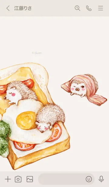 [LINE着せ替え] ハリネズミの日常生活 03の画像3