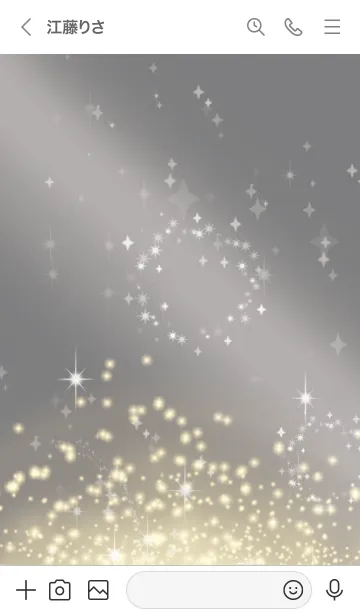 [LINE着せ替え] グレー : 幻想的な蝶の画像3