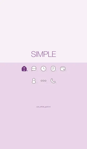 [LINE着せ替え] o22_26_パープル3-3の画像1