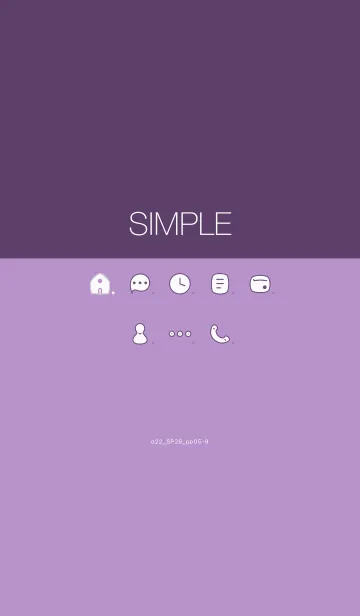 [LINE着せ替え] o22_26_パープル5-3の画像1