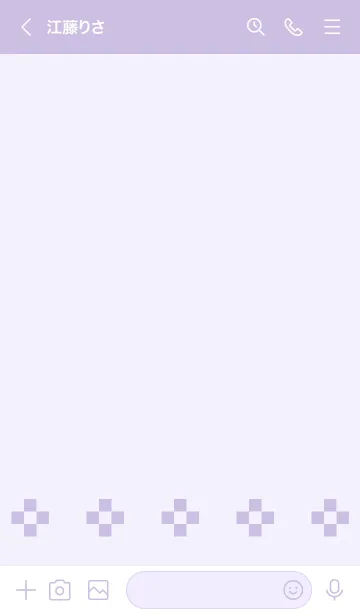 [LINE着せ替え] 大人かわいいお花着せ替え(ラベンダー2)の画像3