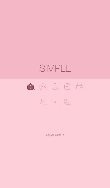 [LINE着せ替え] B22.26_ピンク5-9の画像1