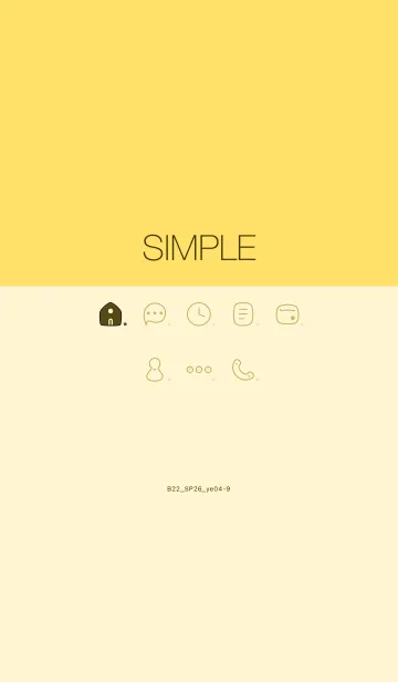 [LINE着せ替え] B22.26_イエロー4-9の画像1