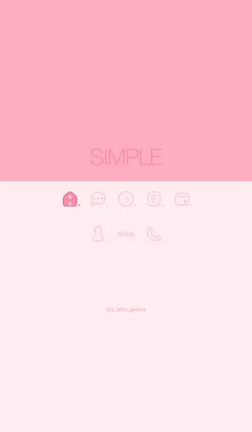 [LINE着せ替え] 222.24_ピンク4-9の画像1