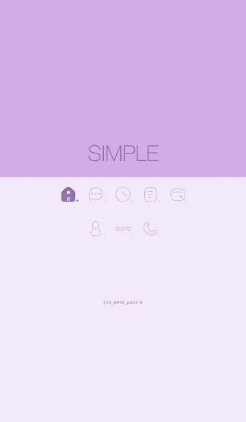 [LINE着せ替え] 222.24_パープル2-9の画像1