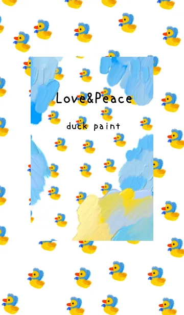 [LINE着せ替え] 油絵アート【duck paint 50】の画像1