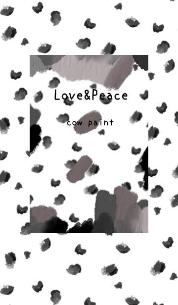 [LINE着せ替え] 油絵アート【cow  paint 51】の画像1