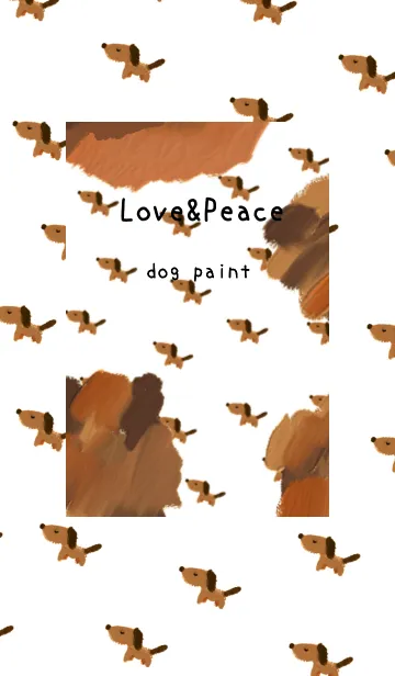 [LINE着せ替え] 油絵アート【dog paint 53】の画像1