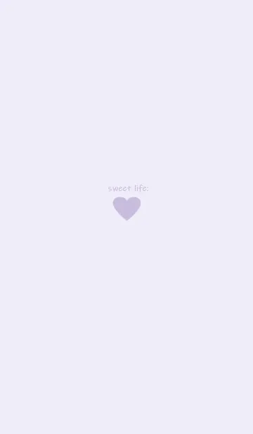 [LINE着せ替え] sweet life heart :)lavenderの画像1