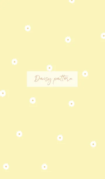 [LINE着せ替え] daisy_pattern (yellow beige)の画像1