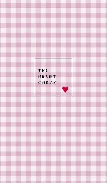 [LINE着せ替え] ザ ハート チェック 25の画像1
