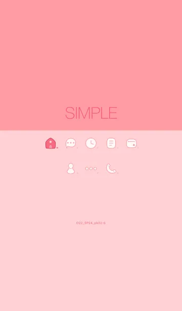 [LINE着せ替え] O22_24_ピンク2-6の画像1