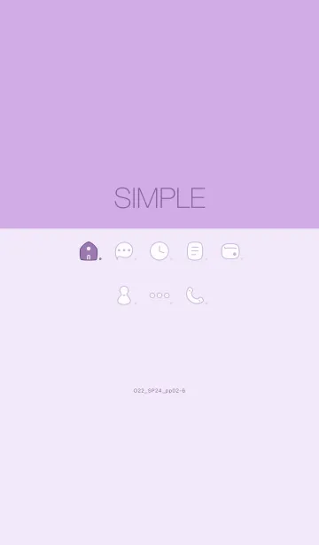 [LINE着せ替え] O22_24_パープル2-6の画像1