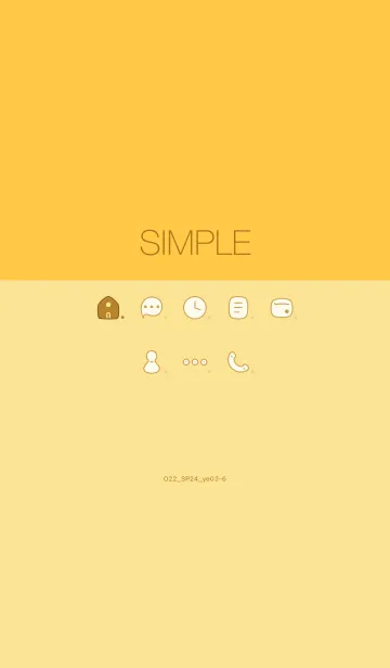 [LINE着せ替え] O22_24_イエロー3-6の画像1