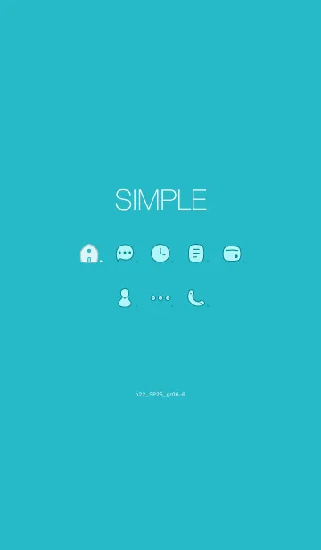 [LINE着せ替え] b22_25_グリーン6-6の画像1