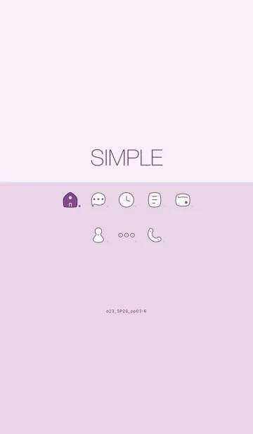 [LINE着せ替え] o23_26_パープル3-6の画像1