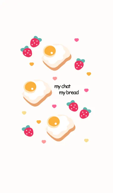 [LINE着せ替え] Bread with fried egg 18 :)の画像1