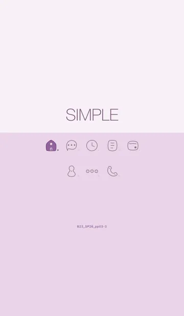 [LINE着せ替え] B23.26_パープル3-3の画像1