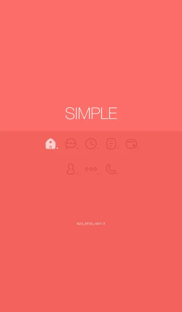 [LINE着せ替え] 623.25_レッド1-3の画像1
