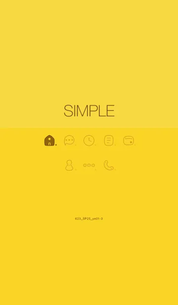 [LINE着せ替え] 623.25_イエロー1-3の画像1