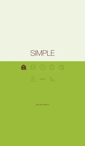 [LINE着せ替え] 223.24_グリーン3-3の画像1