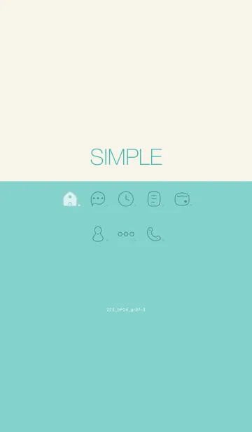 [LINE着せ替え] 223.24_グリーン7-3の画像1