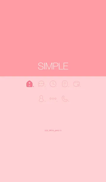 [LINE着せ替え] 223.24_ピンク2-3の画像1