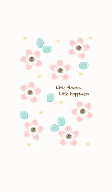 [LINE着せ替え] Baby pink flowers 16の画像1