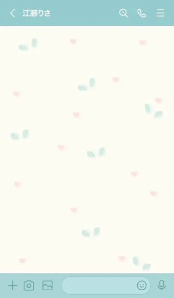 [LINE着せ替え] Baby pink flowers 16の画像3