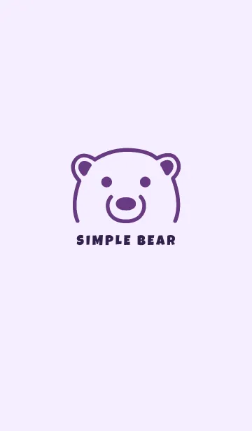 [LINE着せ替え] シンプル ベア 27の画像1