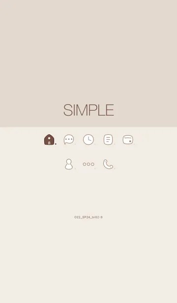 [LINE着せ替え] O22_24_ブラウン2-9の画像1