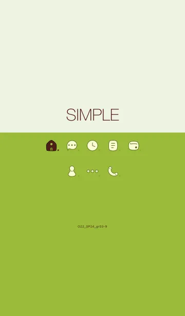 [LINE着せ替え] O22_24_グリーン3-9の画像1