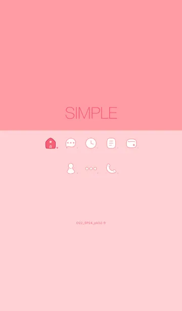 [LINE着せ替え] O22_24_ピンク2-9の画像1