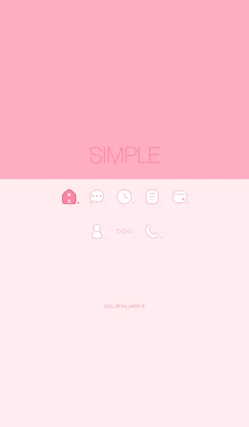 [LINE着せ替え] O22_24_ピンク4-9の画像1