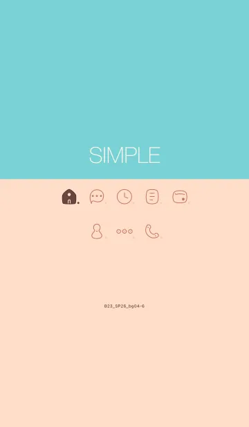 [LINE着せ替え] B23.26_ベージュ4-6の画像1