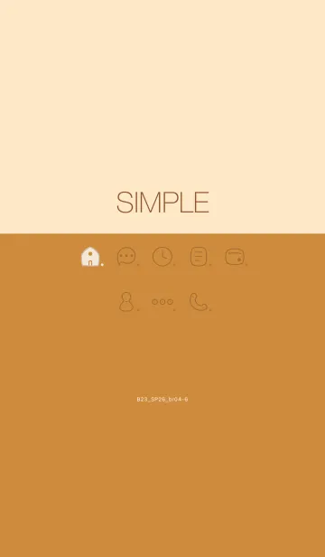 [LINE着せ替え] B23.26_ブラウン4-6の画像1