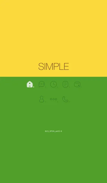 [LINE着せ替え] B23.26_イエロー2-6の画像1