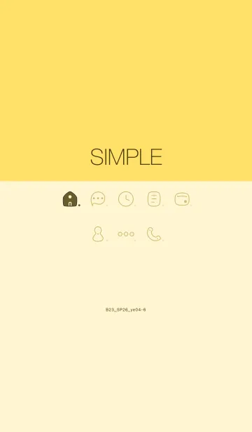 [LINE着せ替え] B23.26_イエロー4-6の画像1