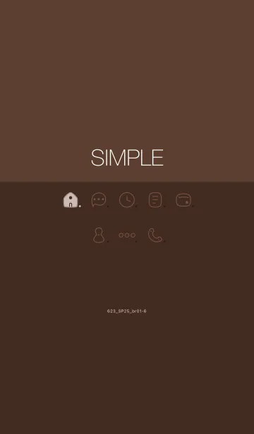 [LINE着せ替え] 623.25_ブラウン1-6の画像1